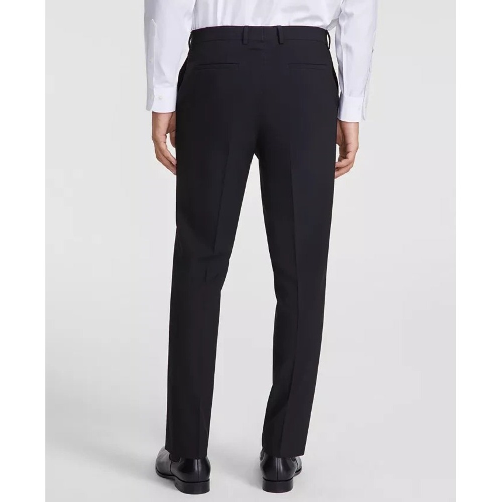 DKNY Men Modern fit‎ Dress Pants 31Wx30L Black Solid E071084